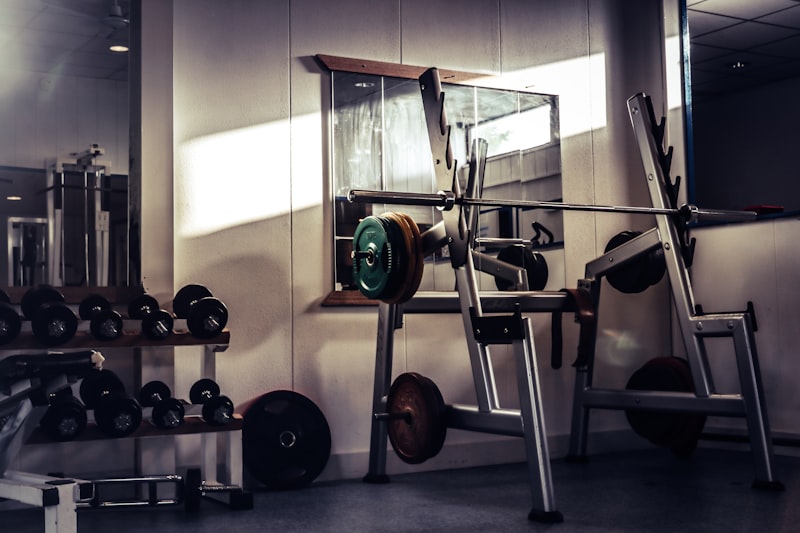 Home gym equipment setup